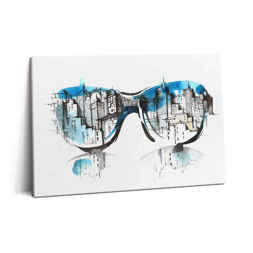 Tablou pe pânză 60x40 Orașul în ochelari
