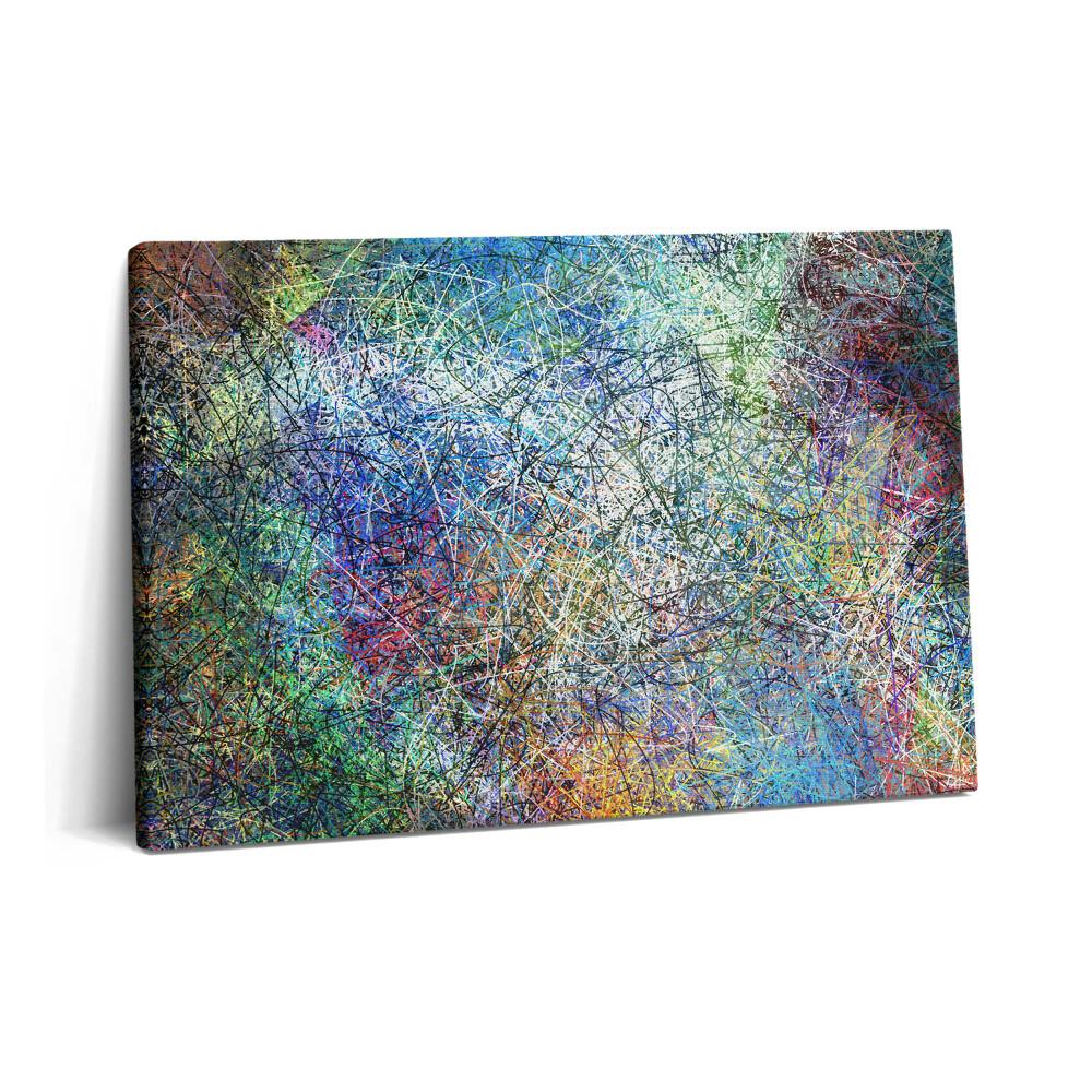 Tablou pe pânză 60x40 Abstracție expresivă a liniilor colorate