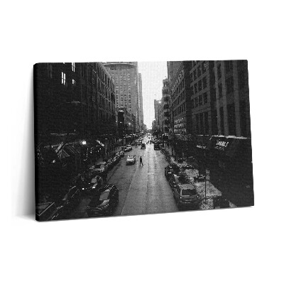 Tablou pe pânză 60x40 Străzile albe și negre din Chicago