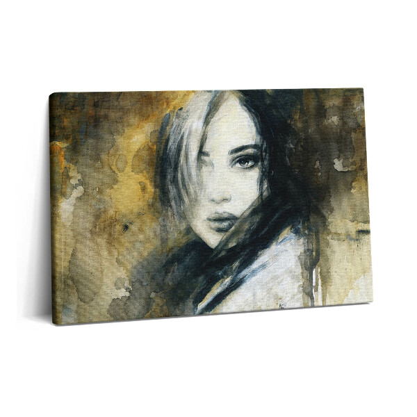 Tablou pe pânză 60x40 Portretul pictat al unei femei