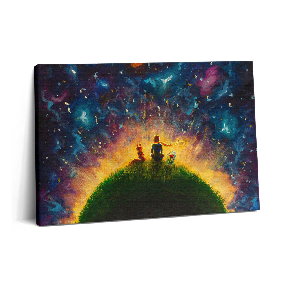 Tablou pe pânză 60x40 Rezumatul ilustrației Micul Prinț