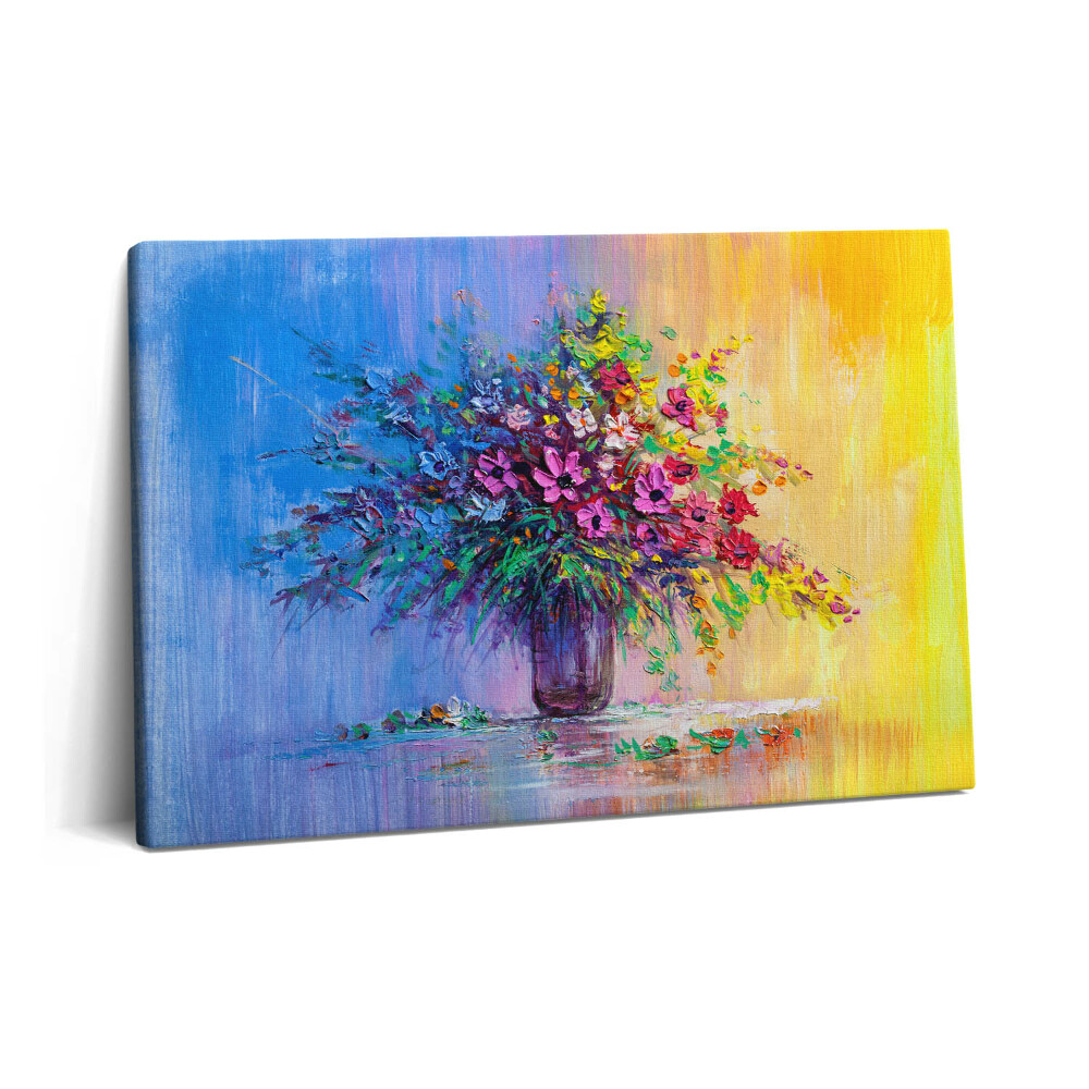 Tablou pe pânză 60x40 Flori într-o vază