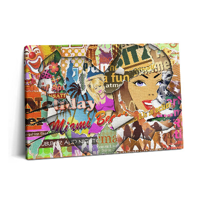 Tablou pe pânză 60x40 Carte poștală din vacanță