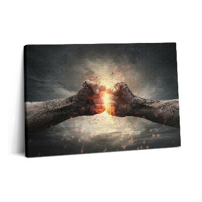 Tablou pe pânză 60x40 Puterea și tăria pumnului