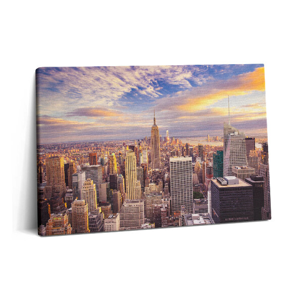 Tablou pe pânză 60x40 Apus de soare în New York