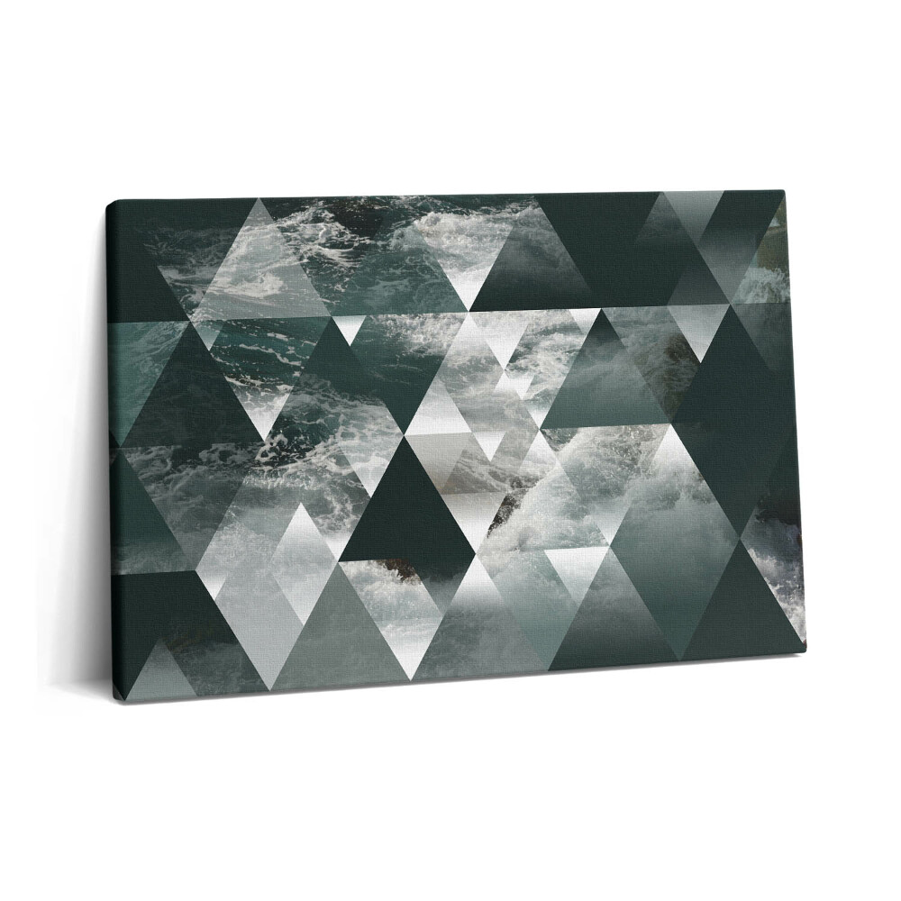 Tablou pe pânză 60x40 Abstracție geometrică a valurilor mării