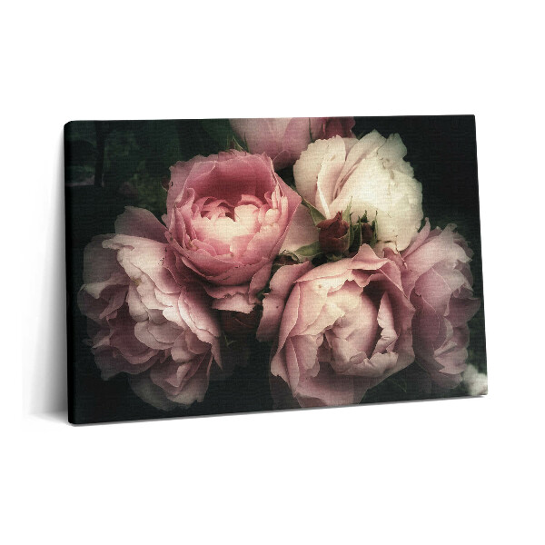 Tablou pe pânză 60x40 un buchet de trandafiri roz vechi