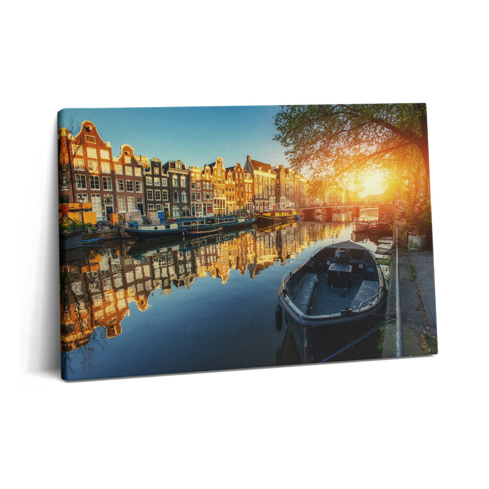 Tablou pe pânză 60x40 Orașul Amsterdam