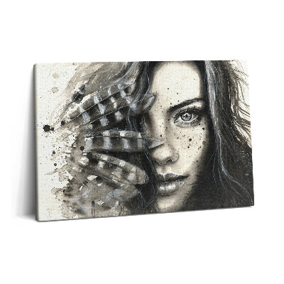 Tablou pe pânză 60x40 Portret pictat