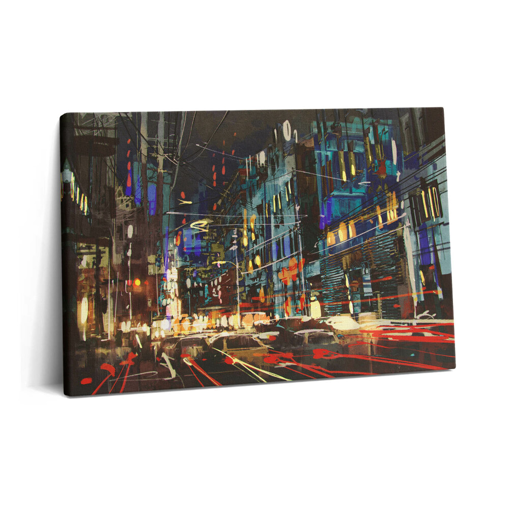 Tablou pe pânză 60x40 Orașul noaptea