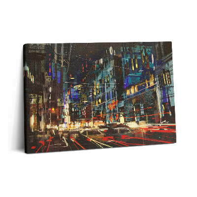 Tablou pe pânză 60x40 Orașul noaptea