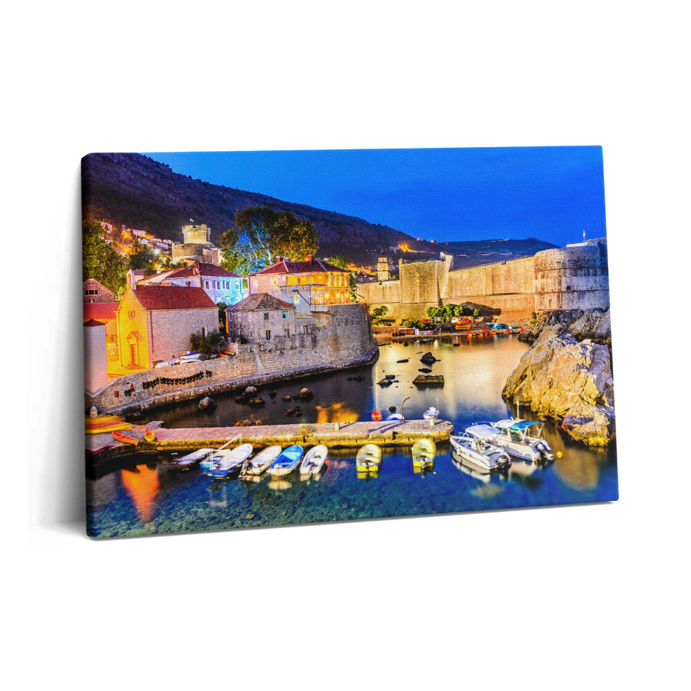 Tablou pe pânză 60x40 Golful Orașului Vechi noaptea