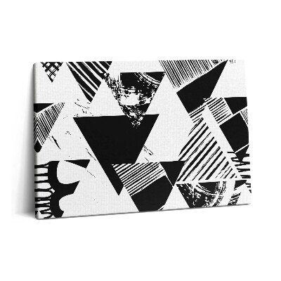 Tablou pe pânză 60x40 Triunghiuri cu model geometric abstract
