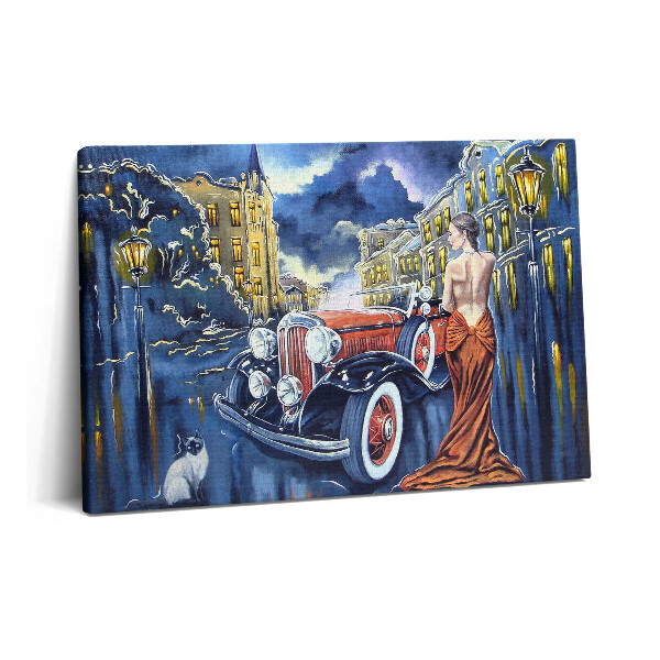 Tablou pe pânză 60x40 Mașină retro veche