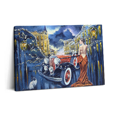 Tablou pe pânză 60x40 Mașină retro veche