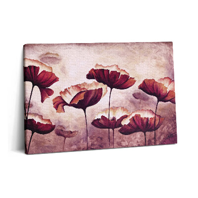 Tablou pe pânză 60x40 Flori de mac înflorite
