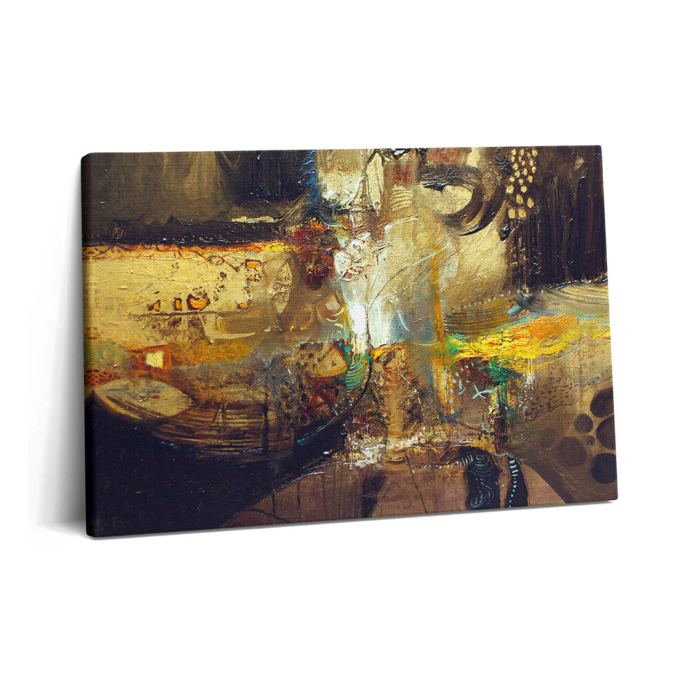 Tablou pe pânză 60x40 Abstracție colorată pictată