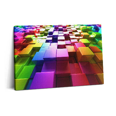 Tablou pe pânză 60x40 Cuburi colorate