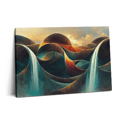 Tablou pe pânză 60x40 Cascadă curgătoare fundal