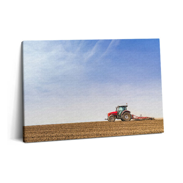 Tablou pe pânză 60x40 Fermier pe un tractor