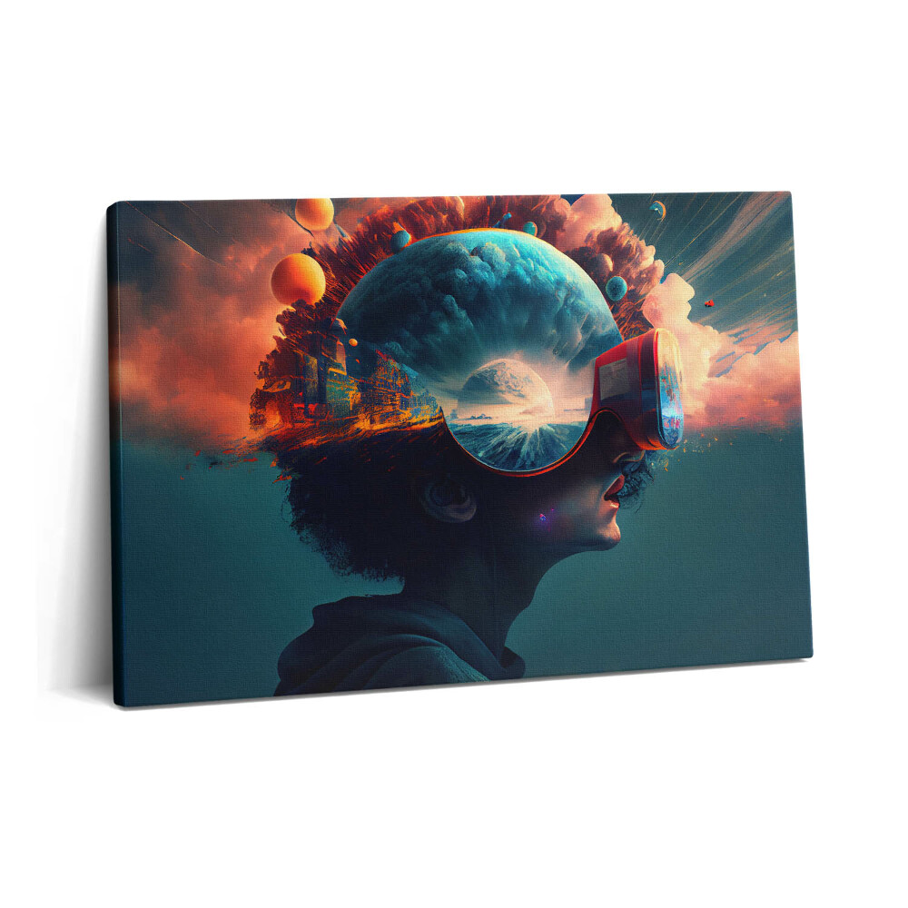 Tablou pe pânză 60x40 Lume virtuală futuristă