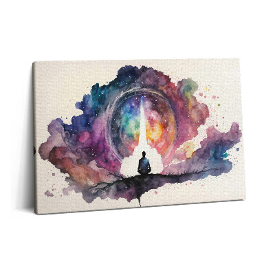 Tablou pe pânză 60x40 Meditație despre stilul de viață