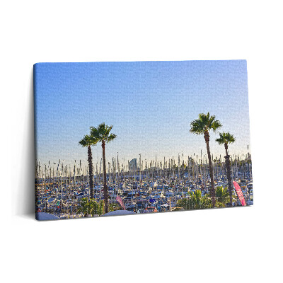 Tablou pe pânză 60x40 Portul Olimpic Barcelona Catalonia