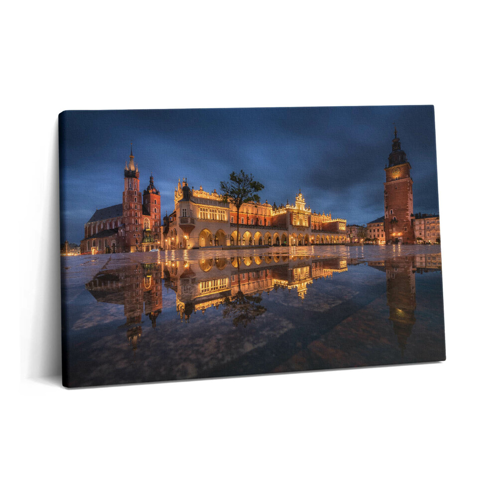 Tablou pe pânză 60x40 Piața Cracovia - Hala de pânză