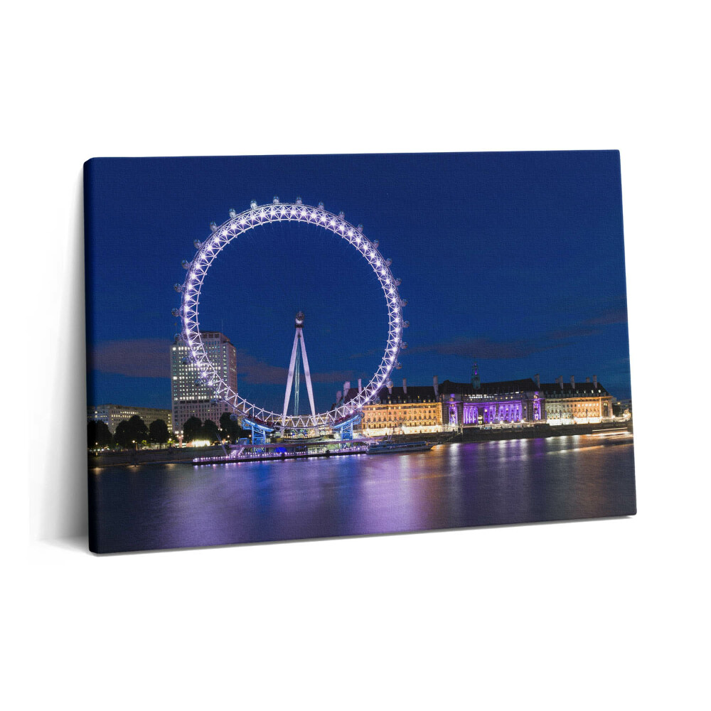 Tablou pe pânză 60x40 London Eye Roata Ferris din Londra
