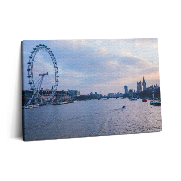 Tablou pe pânză 60x40 Panorama orașului London Eye