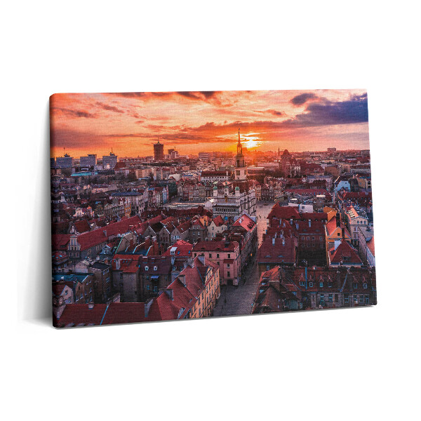 Tablou pe pânză 60x40 Poznań - panoramă