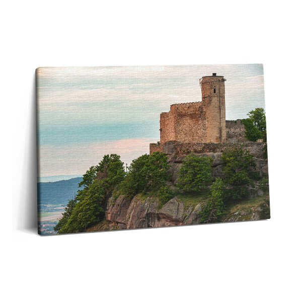 Tablou pe pânză 60x40 Castelul Chojnik din Jelenia Gora
