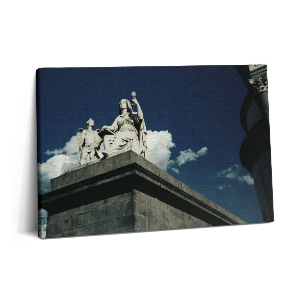 Tablou pe pânză 60x40 Statuia Femeii și Îngerului