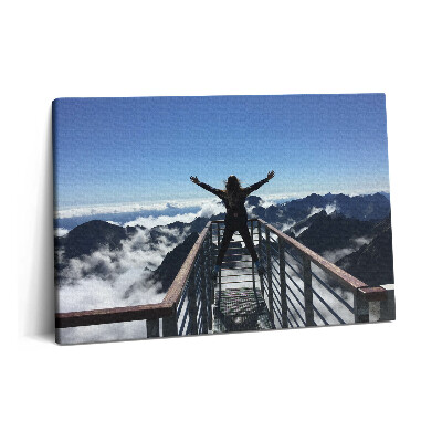 Tablou pe pânză 60x40 Femeie Tatra Slovacia