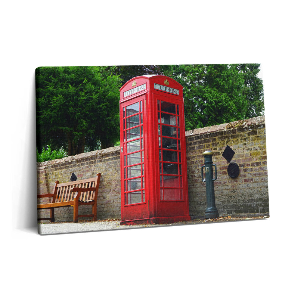 Tablou pe pânză 60x40 Cabină telefonică roșie