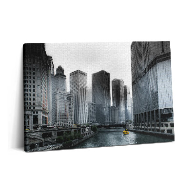 Tablou pe pânză 60x40 Lodz cu o panoramă a orașului