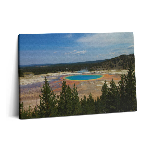 Tablou pe pânză 60x40 Izvoare termale în Parcul Național Yellowstone