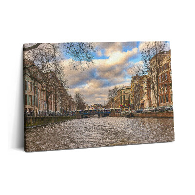 Tablou pe pânză 60x40 Canalul Rotterdam