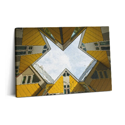 Tablou pe pânză 60x40 Case în Rotterdam