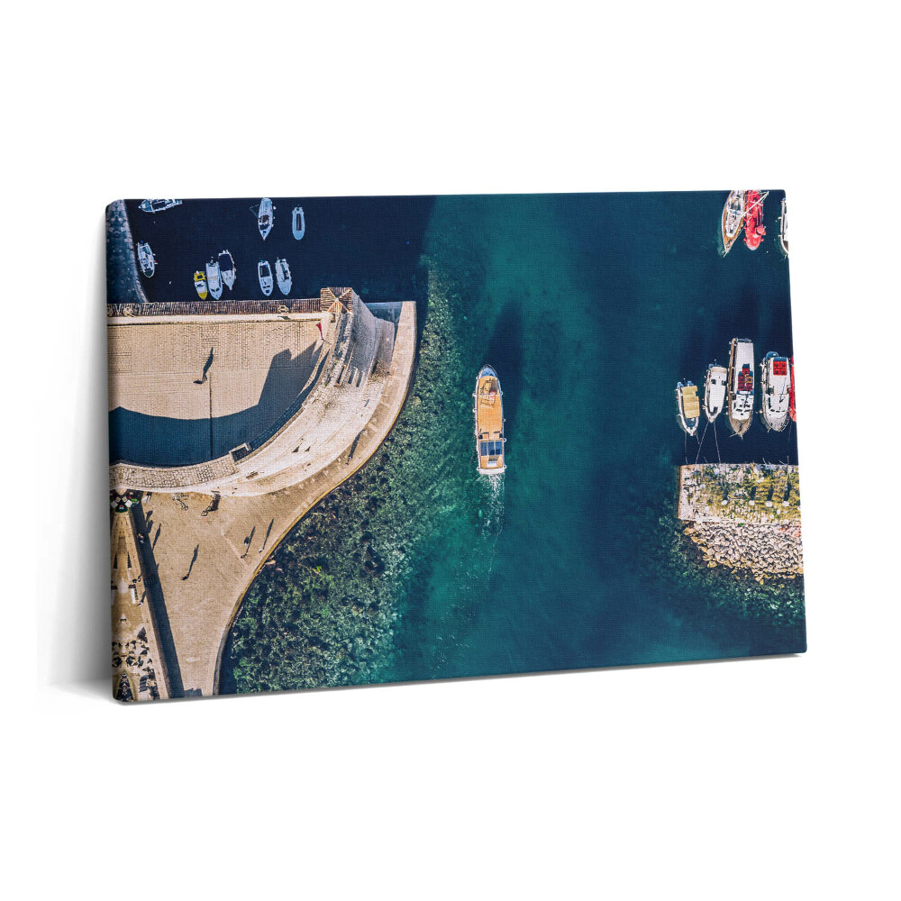 Tablou pe pânză 60x40 Barcă cu pânze pe apă