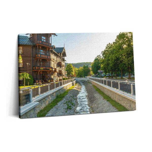 Tablou pe pânză 60x40 Krynica Zdrój în Munții Beskid
