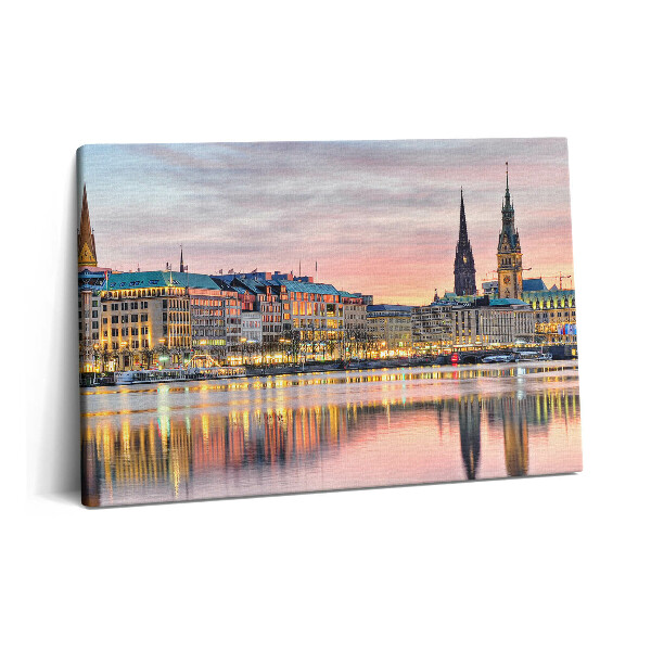 Tablou pe pânză 60x40 Alster în Hamburg