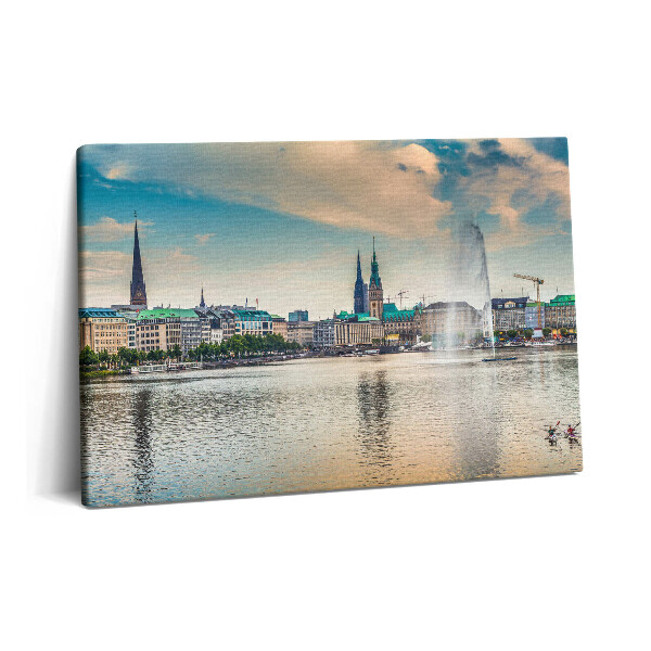 Tablou pe pânză 60x40 Binnenalster din Hamburg