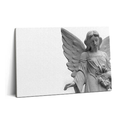 Tablou pe pânză 60x40 Sculptură a unui înger cu aripi