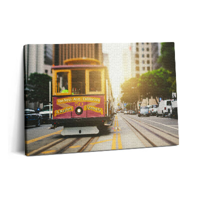 Tablou pe pânză 60x40 Tramvaiul din San Francisco