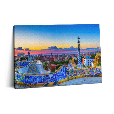 Tablou pe pânză 60x40 Panoramă a orașului Spania