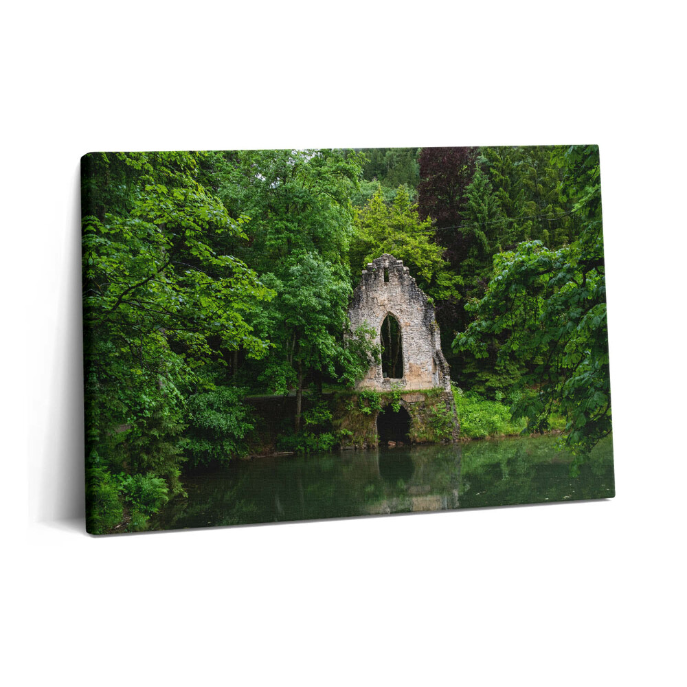 Tablou pe pânză 60x40 Ruinele vechii capele din Chamonix, Franța