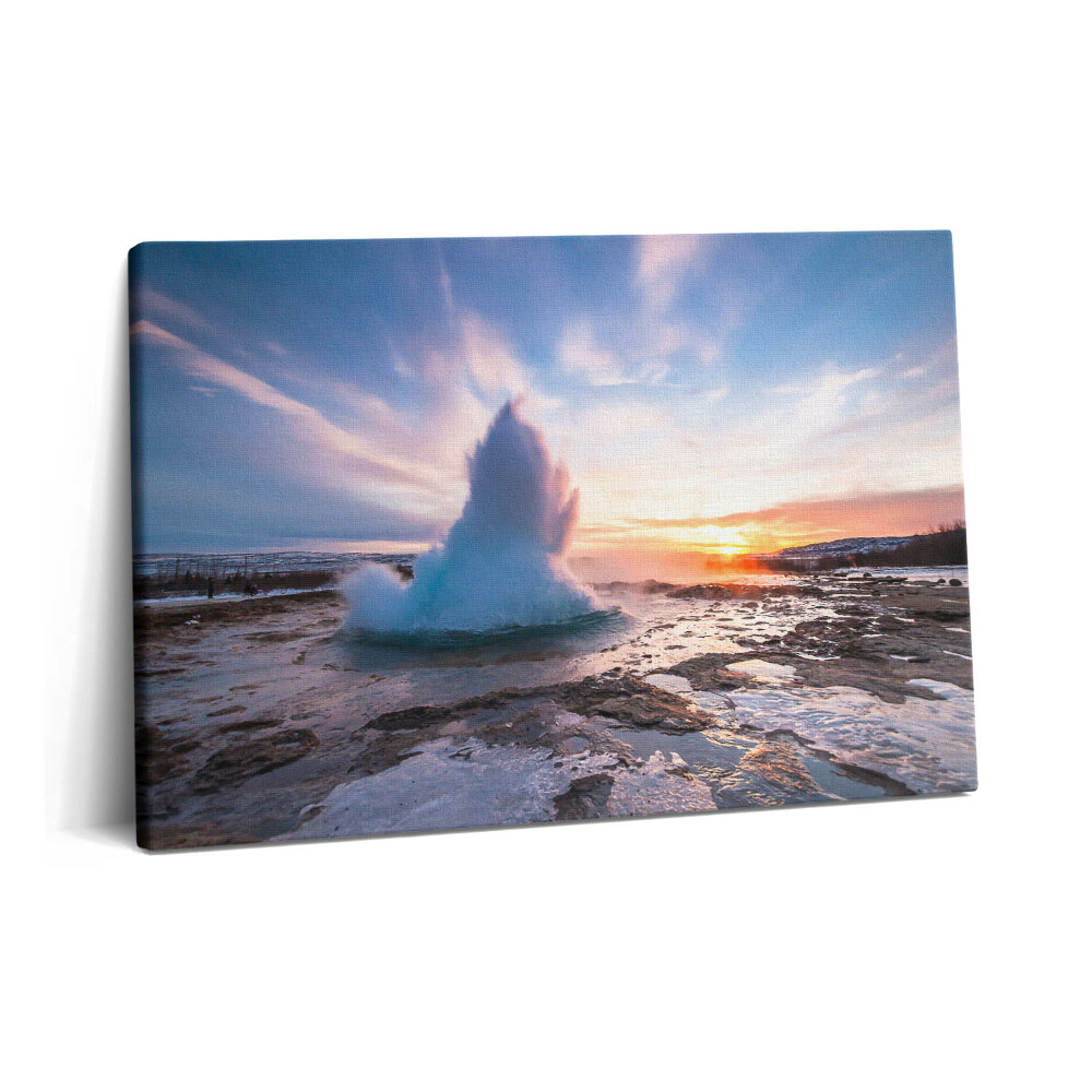 Tablou pe pânză 60x40 Gheizerul de pe insula Islanda