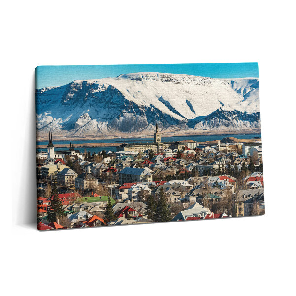 Tablou pe pânză 60x40 Vedere a orașului Reykjavík, Islanda