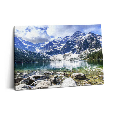 Tablou pe pânză 60x40 Peisaj de munți și lacuri